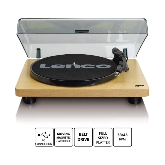 Gramofon LENCO L-30WD, RCA izlaz, USB B PC kodiranje, 33 i 45 RPM, Audio-Technica AT3600 cartridge, wood Gramofon LENCO L-30WD, RCA izlaz, USB B PC kodiranje, 33 i 45 RPM, Audio-Technica AT3600 cartridge, wood