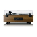 Gramofon LENCO LS-410WA, 4 ugrađena zvučnika 2x15W, 2x10W, Bluetooth 5, ugrađeno predpojačalo, RCA izlaz, AUX ulaz, 33 i 45 RPM, Audio-Technica AT3600 cartridge, wood