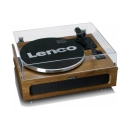 Gramofon LENCO LS-410WA, 4 ugrađena zvučnika 2x15W, 2x10W, Bluetooth 5, ugrađeno predpojačalo, RCA izlaz, AUX ulaz, 33 i 45 RPM, Audio-Technica AT3600 cartridge, wood