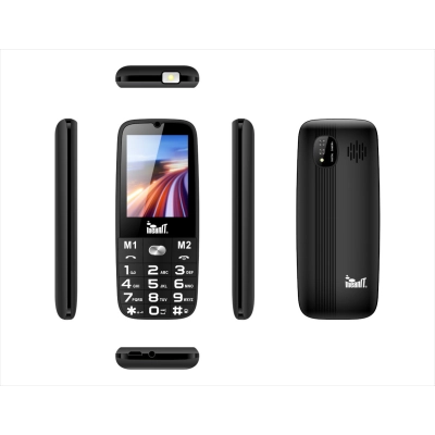 Mobitel MEANIT Senior 15, Dual SIM, crni   - MeanIt promocija!