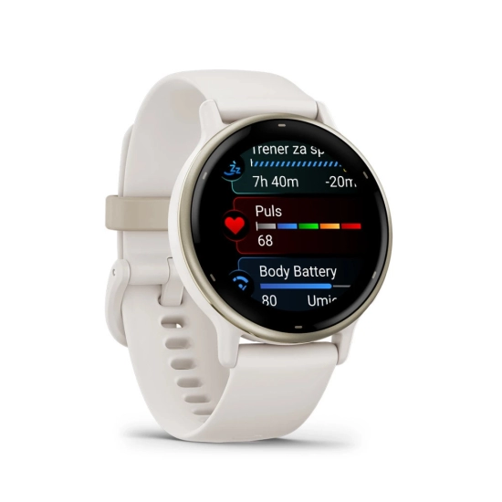 Pametni sat GARMIN Vivoactive 5 010-02862-11, Ivory Cream Gold remen