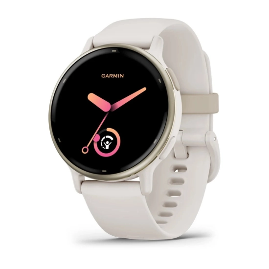 Pametni sportski sat GARMIN Vivoactive 5 010-02862-11, Ivory Cream Gold remen Pametni sportski sat GARMIN Vivoactive 5 010-02862-11, Ivory Cream Gold remen