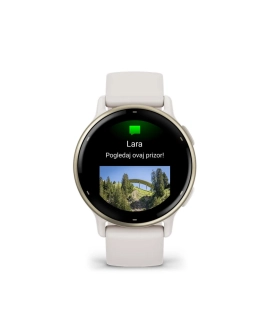 Pametni sportski sat GARMIN Vivoactive 5 010-02862-11, Ivory Cream Gold remen