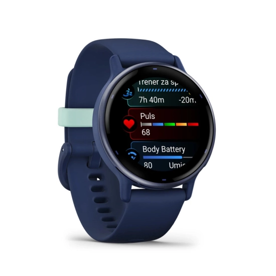 Pametni sportski sat GARMIN Vivoactive 5 010-02862-12, Captain Blue Metalic plavi remen