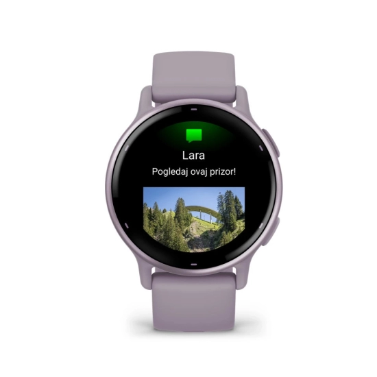 Pametni sat GARMIN Vivoactive 5 010-02862-13, Orchid Metalic remen