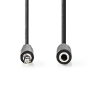 Kabel NEDIS audio stereo, 3.5mm (M) na 3.5mm (Ž), 2m, bulk