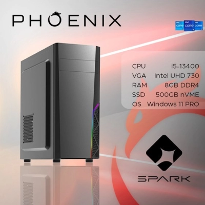 Računalo office PHOENIX SPARK Y-127, Intel i5-13400, 8GB, 500GB SSD, Windows 11P   - AKCIJE