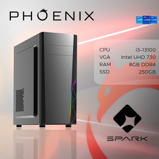 Računalo office PHOENIX SPARK Y-131, Intel i3-13100, 8GB, 250GB SSD