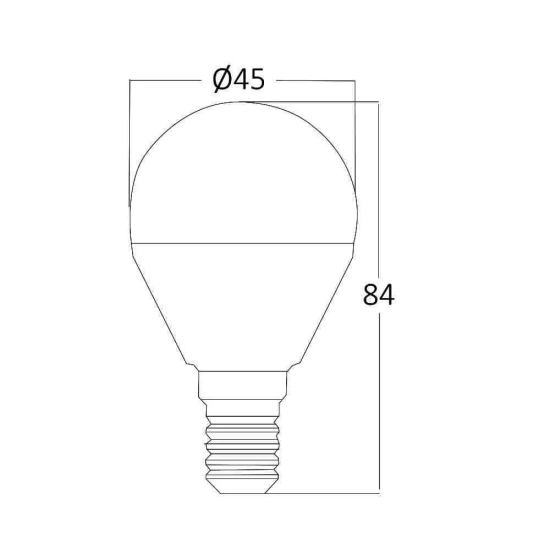 Žarulja LED Braytron 5W 4000K 450lm E14 P45 IP20 kuglica BA11-00511