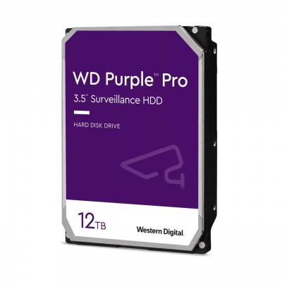 Tvrdi disk 12000 GB WESTERN DIGITAL Purple Pro, WD121PURP, SATA3, 256MB cache, 7200 okr./min, 3.5incha   - Tvrdi diskovi HDD