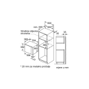 Mikrovalna pećnica ugradbena BOSCH BFL554MS0, 900 W, 25l, 382 x 594 x 388 mm, crna