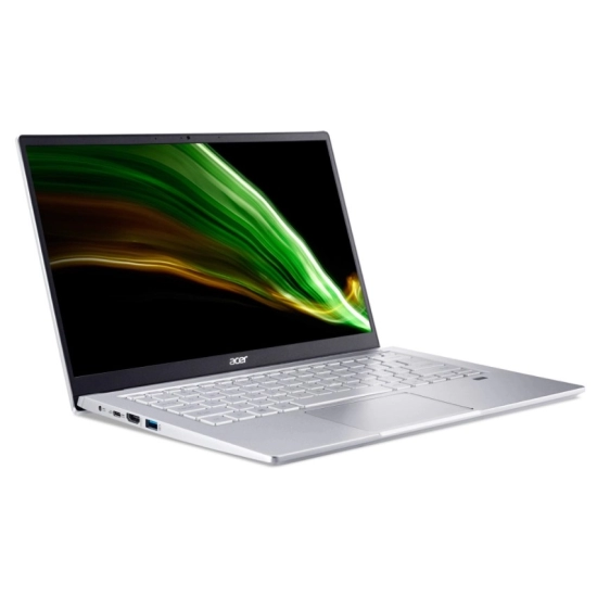 Laptop ACER SF314-43-R7ZU, NX.AB1EX.00W, Ryzen 7-5700U, 16GB, 512GB SSD, Radeon RX Vega 8, 14incha FHD IPS, DOS, srebrni
