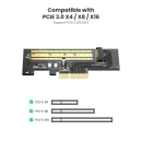 Kontroler UGREEN, SATA PCI-E, M.2 NVMe