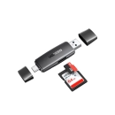 Čitač memorijskih kartica UGREEN, USB C/A 3.0, TF/SD kartice, crni