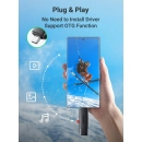 Čitač memorijskih kartica UGREEN, USB C/A 3.0, TF/SD kartice, crni