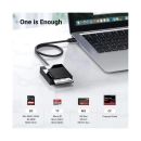 Čitač memorijskih kartica UGREEN, USB A 3.0, TF/SD/CF/MS kartice, 50cm, crni