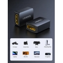 Adapter UGREEN, Type HDMI (Ž) na HDMI (Ž), crni
