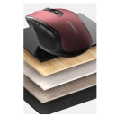Miš UGREEN, bežični, ergonomski, Bluetooth, USB A, crveni