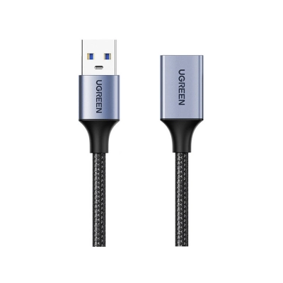 Kabel UGREEN, USB 3.0 A (M) na USB 3.0 A (ž), pleteni, 5m, crni   - Kabeli i adapteri