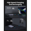 Prijenosno napajanje powerbank UGREEN Nexode, 20.000 mAh, 100W, Fast Charging, USB C, Power Delivery 3.0, srebrni
