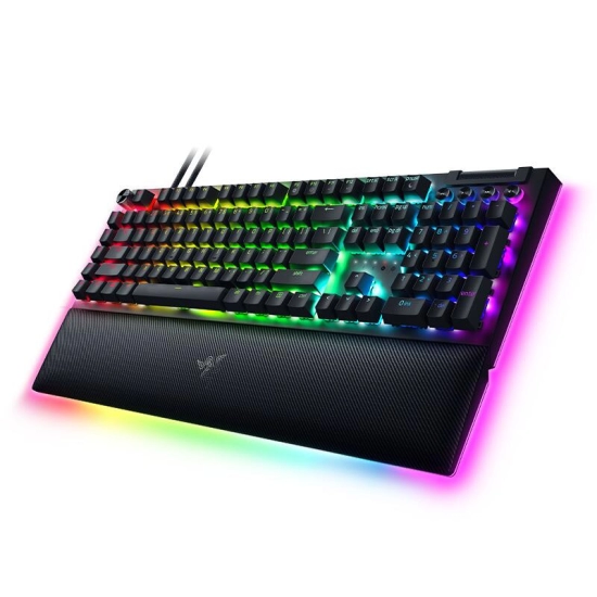 Tipkovnica RAZER BlackWidow V4 Pro, mehanička, žuti switch, US Layout, crna