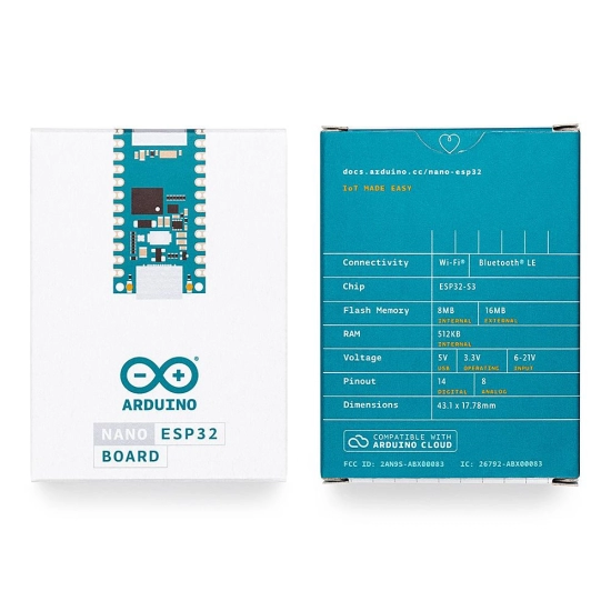 Razvojna ploča ARDUINO Nano ESP32 sa headerima, ABX00092