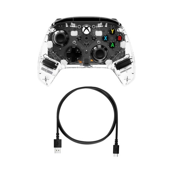 Gamepad žični HYPERX Clutch Gladiate RGB, 7D6H2AA, za PC, Xbox, prozirni Gamepad žični HYPERX Clutch Gladiate RGB, 7D6H2AA, za PC, Xbox, prozirni
