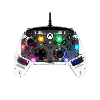 Gamepad žični HYPERX Clutch Gladiate RGB, 7D6H2AA, za PC, Xbox, prozirni   - Hyperx zadnji komadi Promo