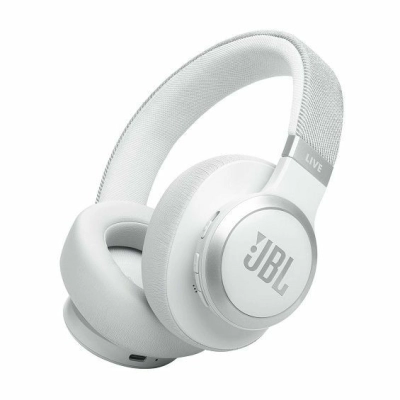 Slušalice JBL Live 770NC, on-ear, bežične, Bluetooth, 3.5mm, bijele, JBLLIVE770NCWHT   - Audio slušalice