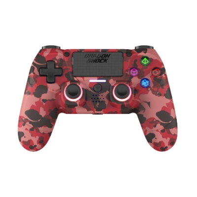 Gamepad DRAGONSHOCK Mizar, bežični, za PC/PS4/Mobile, camo crveni   - DRAGONSHOCK