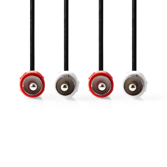 Kabel NEDIS, 2xRCA (M) na 2xRCA (M), crni, 5m, bulk