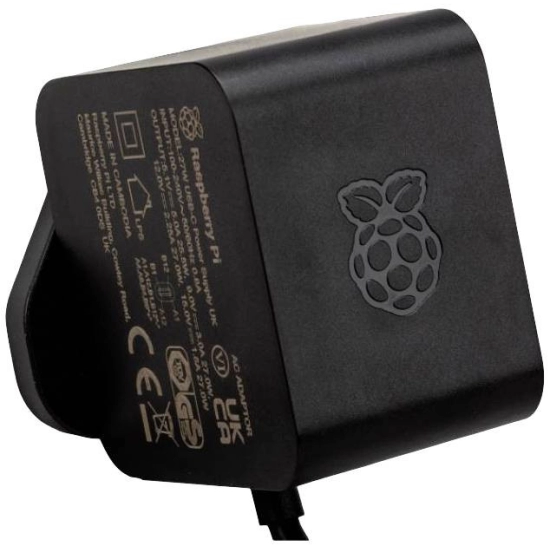 Napajanje RASPBERRY, original, za Raspberry Pi 5, USB C, 5A, crno