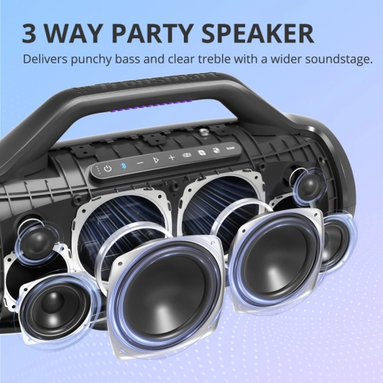 Prijenosni bluetooth zvučnik TRONSMART Bang Max, vodootporni IPX6, 130W RMS, Bluetooth 5.3, crni Prijenosni bluetooth zvučnik TRONSMART Bang Max, vodootporni IPX6, 130W RMS, Bluetooth 5.3, crni