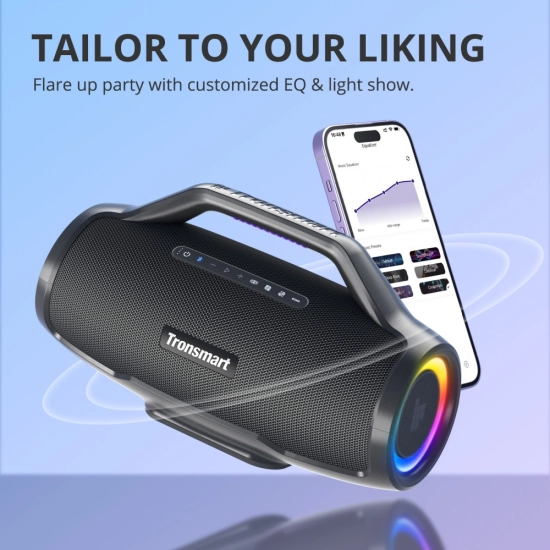 Prijenosni bluetooth zvučnik TRONSMART Bang Max, vodootporni IPX6, 130W RMS, Bluetooth 5.3, crni Prijenosni bluetooth zvučnik TRONSMART Bang Max, vodootporni IPX6, 130W RMS, Bluetooth 5.3, crni