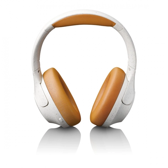 Slušalice LENCO HPB-830GY, naglavne, bežične, bluetooth, USB-C, bijelo smeđe