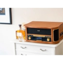 Gramofon LENCO Classic Phono TCD-2571WD, Radio/CD Player, Kasetofon, Bluetooth, RCA izlaz, USB A, AUX in, 3.5mm, zvučnici 2x 5W, LCD Zaslon, daljinski upravljač
