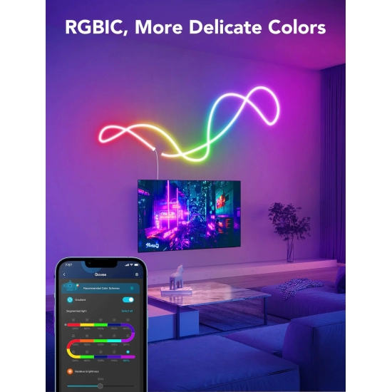 LED traka Govee neon RGB, Wi-Fi, Bluetooth, IP67, 3 m