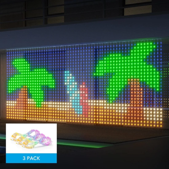 LED traka Govee zavjesa RGB, Wi-Fi, Bluetooth, IP44/IP65, 1.5x2m