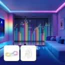 LED traka Govee zavjesa RGB, Wi-Fi, Bluetooth, IP44/IP65, 1.5x2m