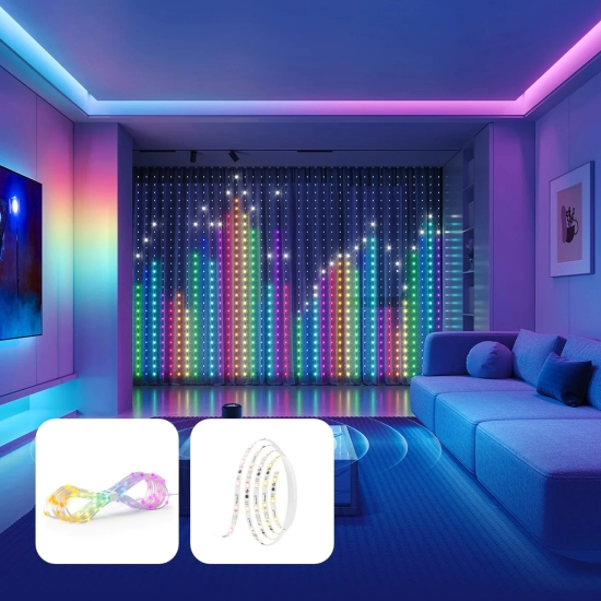 LED traka Govee zavjesa RGB, Wi-Fi, Bluetooth, IP44/IP65, 1.5x2m