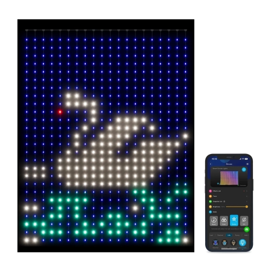 LED traka Govee zavjesa RGB, Wi-Fi, Bluetooth, IP44/IP65, 1.5x2m