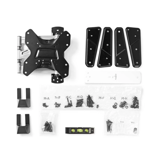 Nosač zidni za TV NEDIS TVWM5530BK, 23-55incha, 30kg, 20° nagib, rotacija 180° Nosač zidni za TV NEDIS TVWM5530BK, 23-55incha, 30kg, 20° nagib, rotacija 180°