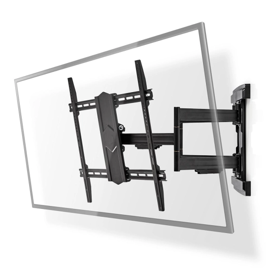 Nosač zidni za TV NEDIS TVWM6570BK, 43-100incha, 70kg, 15° nagib, rotacija 180° Nosač zidni za TV NEDIS TVWM6570BK, 43-100incha, 70kg, 15° nagib, rotacija 180°
