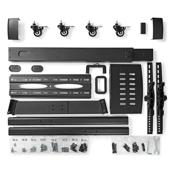 Nosač podni za TV NEDIS TVSM5100BK, podizanje 1160/1210/1260/1310/1360/1410/1460/1510 mm, 32-55incha, 35kg Nosač podni za TV NEDIS TVSM5100BK, podizanje 1160/1210/1260/1310/1360/1410/1460/1510 mm, 32-55incha, 35kg