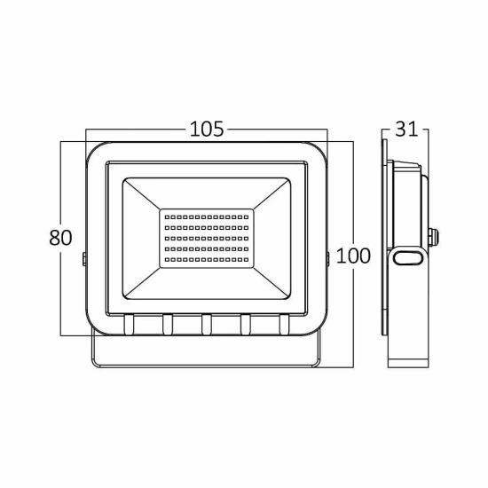 Reflektor LED Braytron 10W 6500K 800lm IP65 