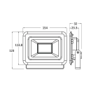 Reflektor LED Braytron 30W 4000K 2550lm IP65  