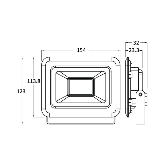 Reflektor LED Braytron 30W 4000K 2550lm IP65  