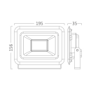 Reflektor LED Braytron 50W 6500K 4200lm IP65 