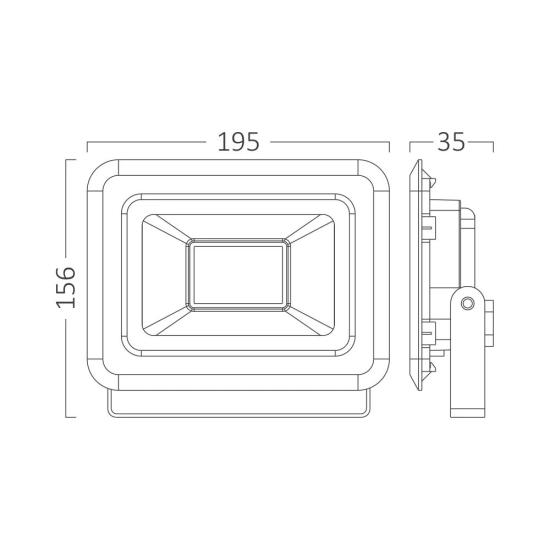 Reflektor LED Braytron 50W 6500K 4200lm IP65 