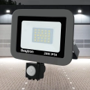 Reflektor LED Braytron 20W 6500K 1620lm IP54 sa PIR senzorom